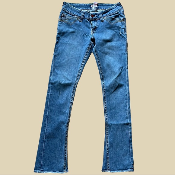 Y2K Lowrise Skinny Flares - Picture 3 of 3